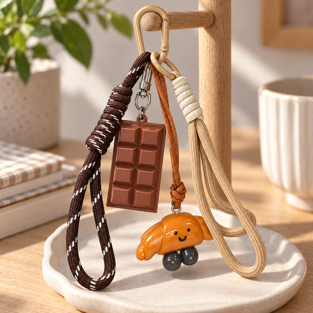 Croissant Keychain