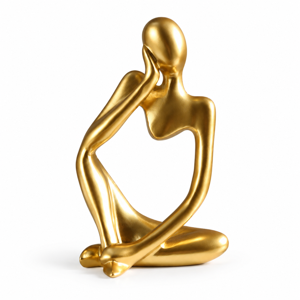 Gold Right-Thinking Abstract Thinker Figurine