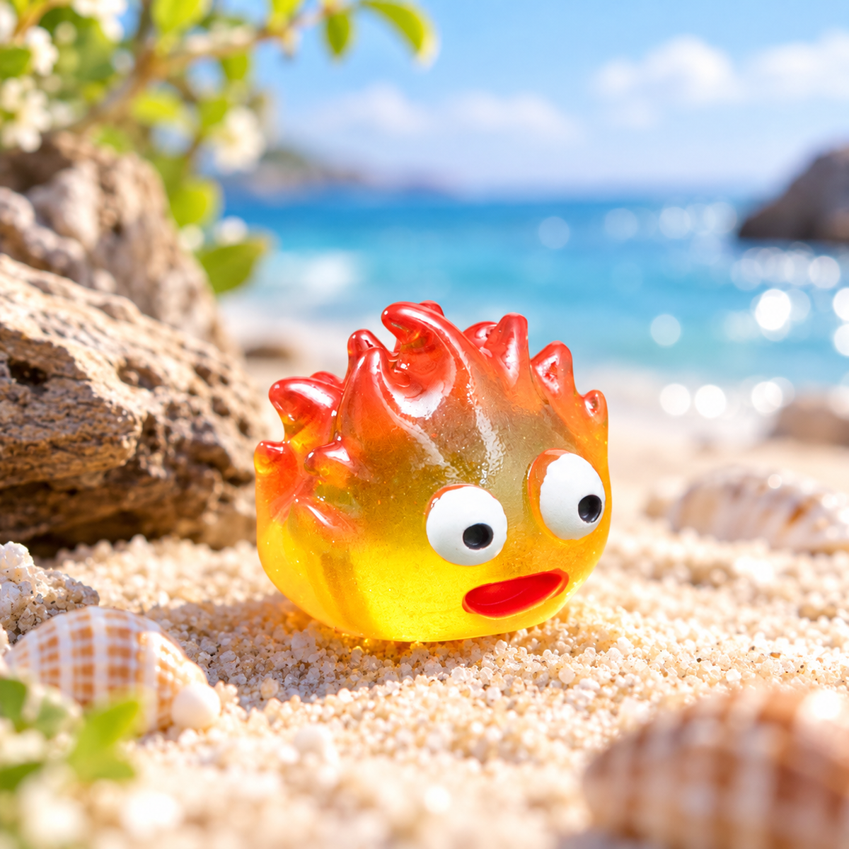 Happy Flame Mini Resin Figurine